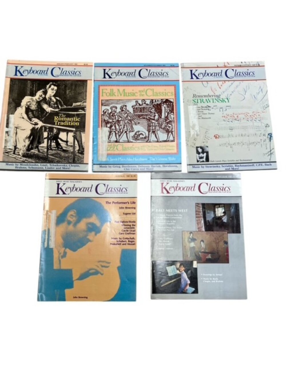 Lot of 5 Keyboard Classics Magazines from 1981-2